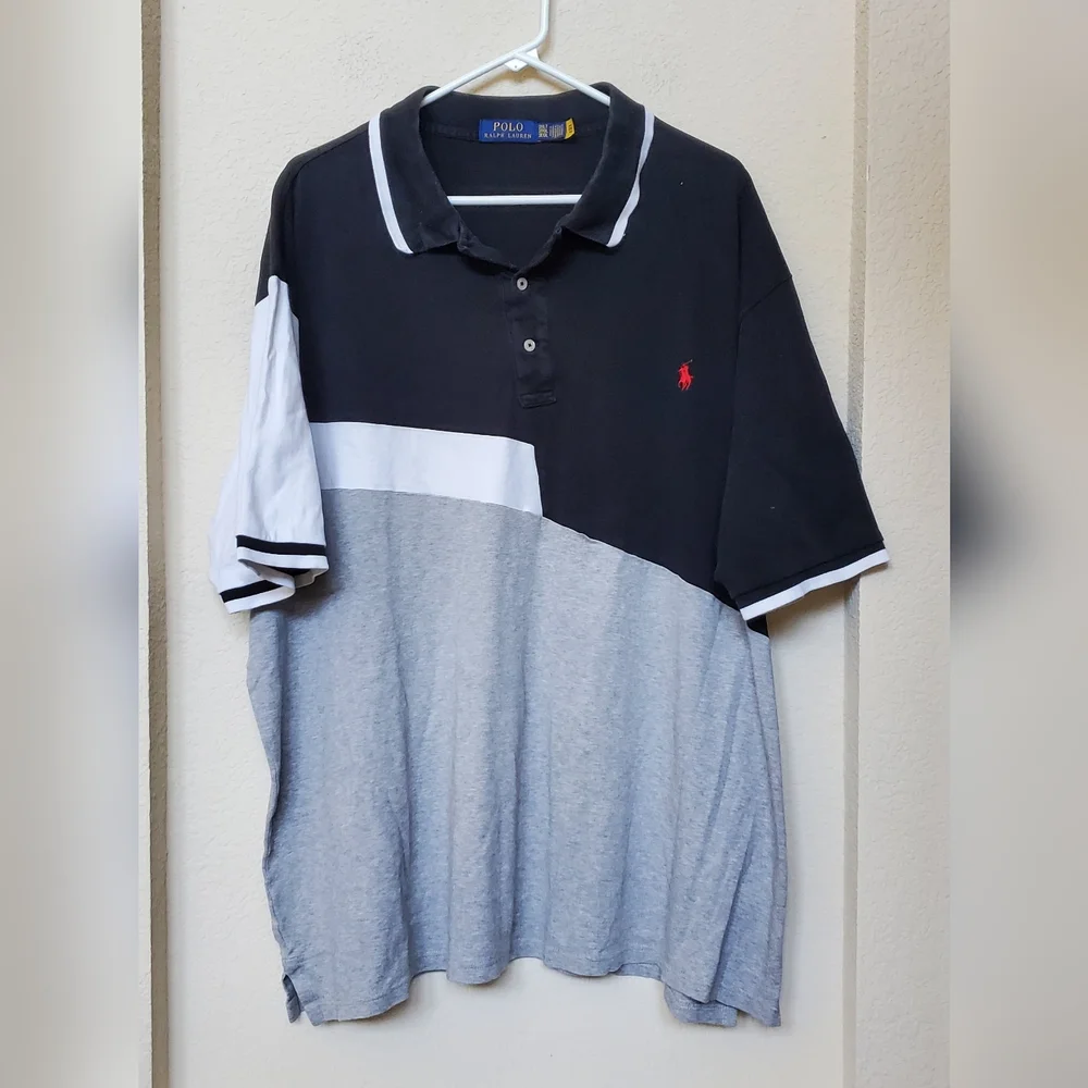 Polo by Ralph Lauren Colorblock Polo Shirt. Size 3LXT